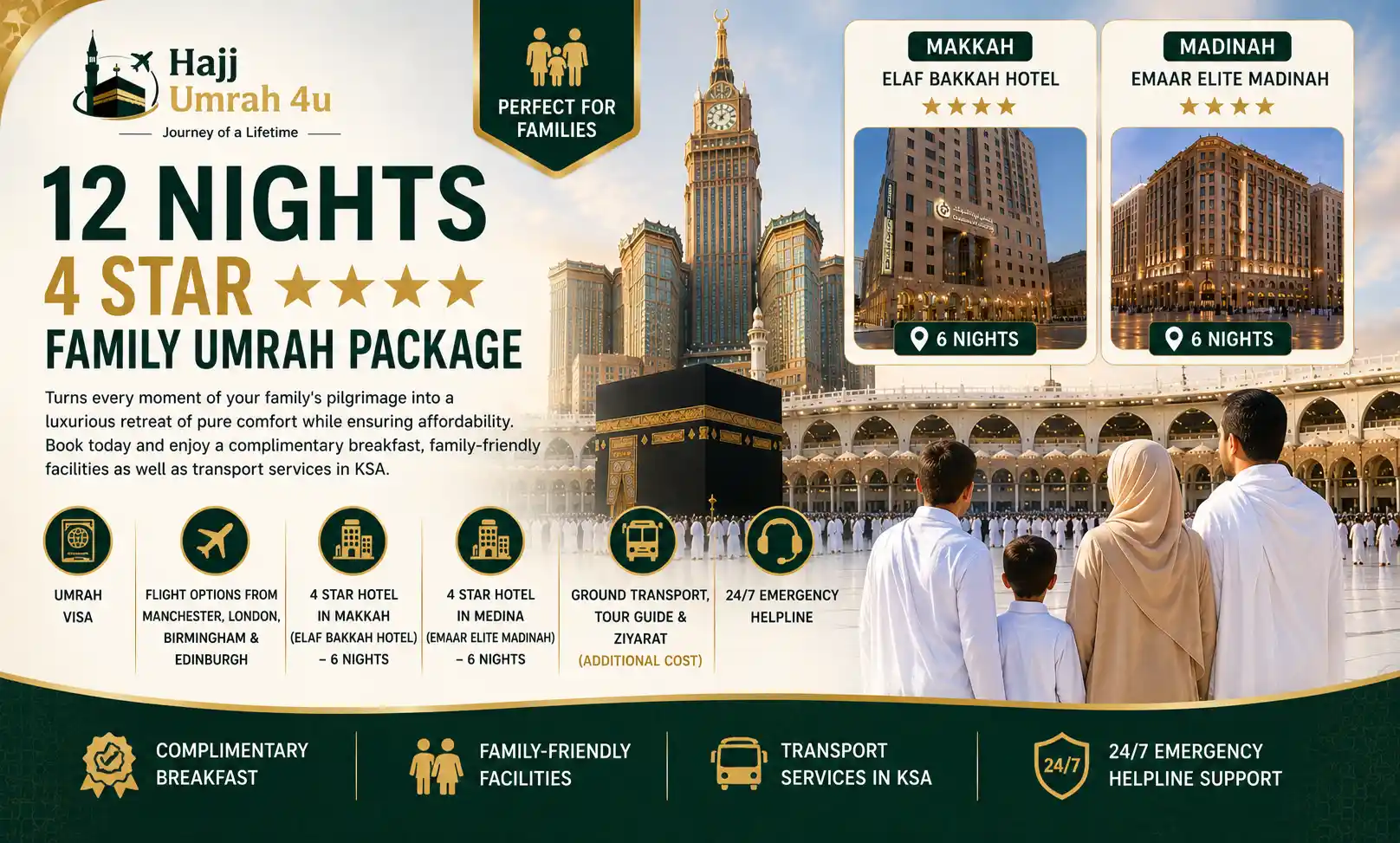 12 nights 4 star Family Umrah Package 1